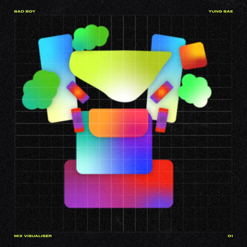 Finished Mix Visualiser artwork for Bad Boy by Yung Bae